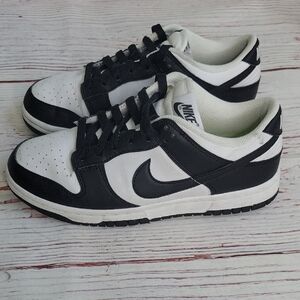 Nike Black and White Leather Dunks Women's Size 7